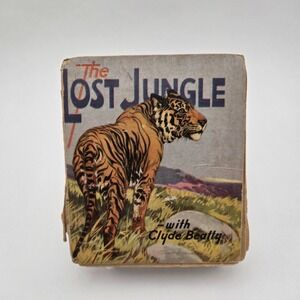 1936 The Lost Jungle Big Little Book Saalfield Clyde Beatty VTG Ephemera Poor Co